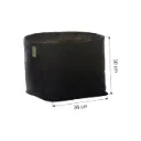 GRONEST Fabric Pot Classic Vaso in Geotessile | 36x36x30 cm | 39L