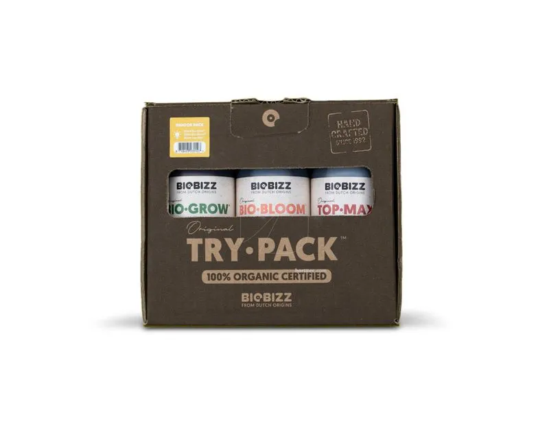 [794043] BIOBIZZ Trypack Indoor Kit Assaggio Biologico | Fertilizzante Crescita