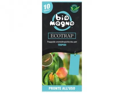 [BMECOT01] BIOMAGNO Ecotrap Trappola Cromotropica Blu per Tripidi | Antiparassitari | 10x22cm 10 pz